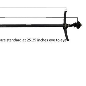 3.5K 545 IDLER 4"DROP;W/EZ LUBE FLGD, HF=91, SC=72, UNDERSLUNG, AXLE ONLY